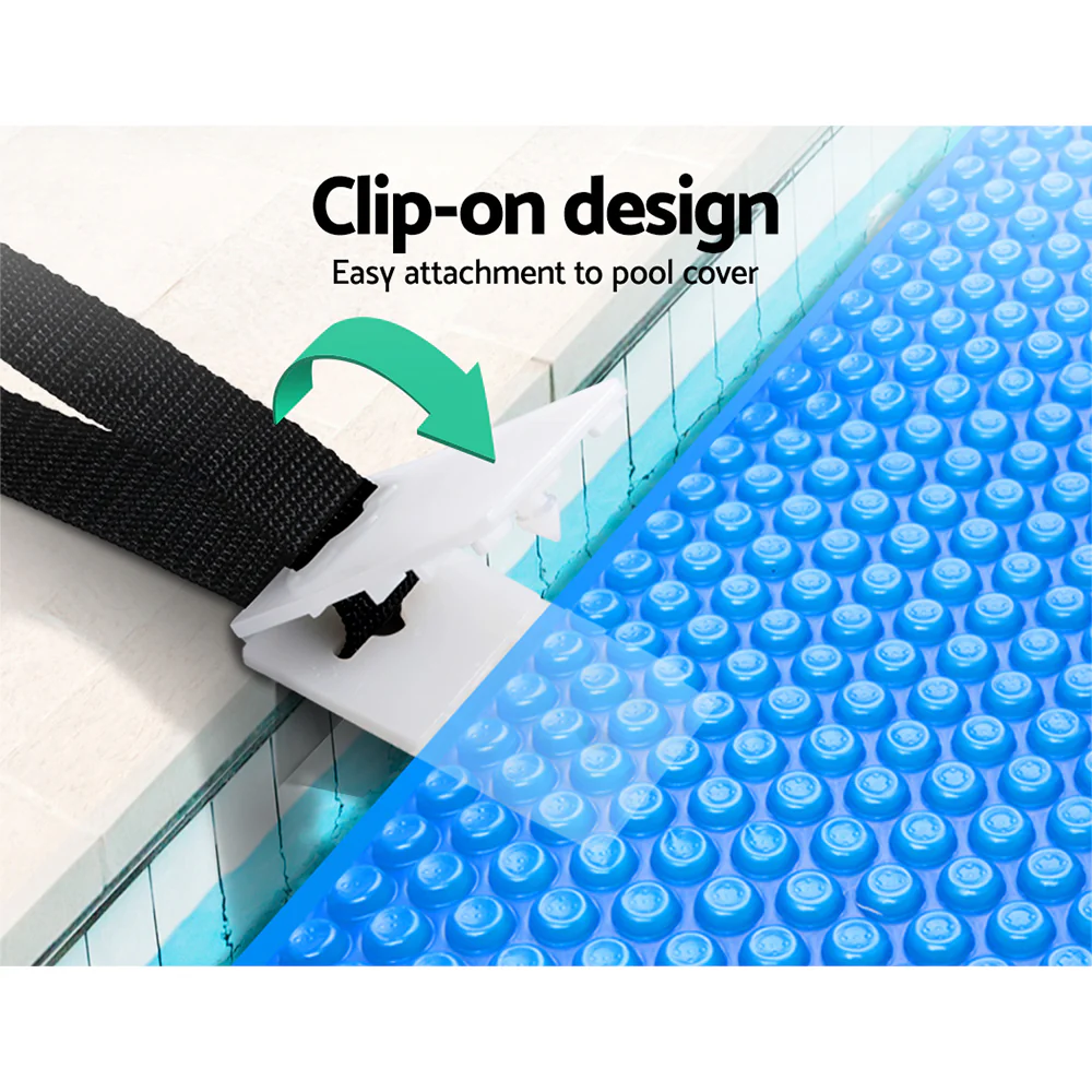 Pool Cover Roller Attachment Straps Kit 8-pieces for Swimming Solar Pool - Nurns