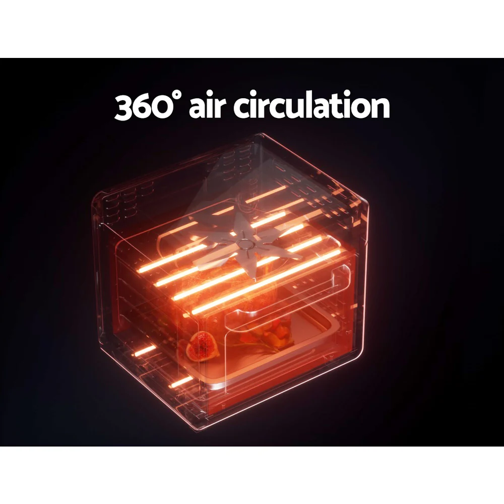 Devanti Air Fryer 20L LCD Fryers Oven - Nurns