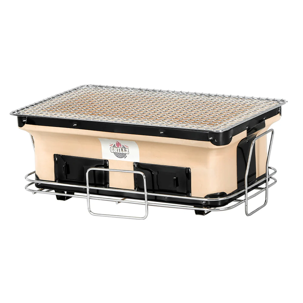 Grillz BBQ Grill Tabletop Smoker - Charcoal - Nurns