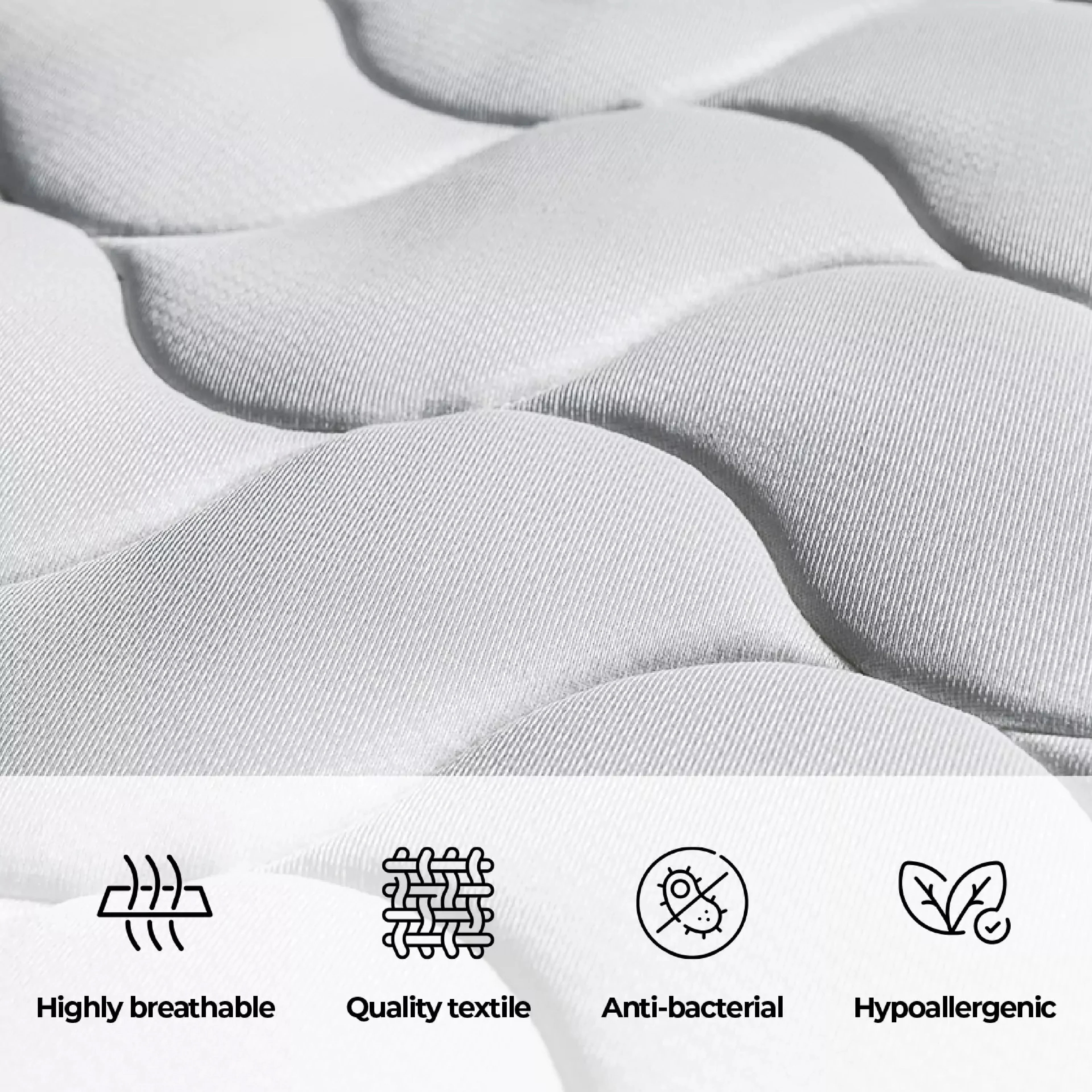 Felix 19cm 3-Zone Orthopaedic Pocket Spring Mattress - King Single - Nurns