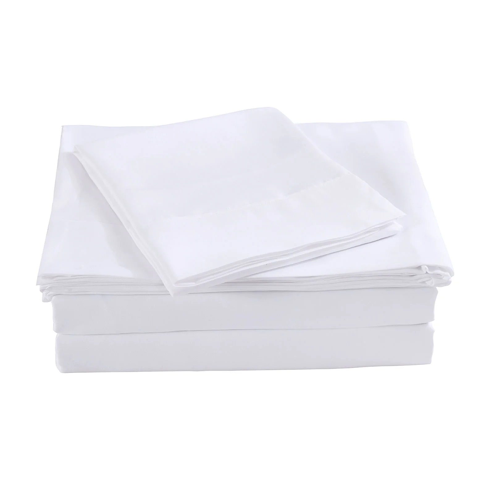 Queen Royal Comfort Blended Bamboo Sheet Set - White - Nurns