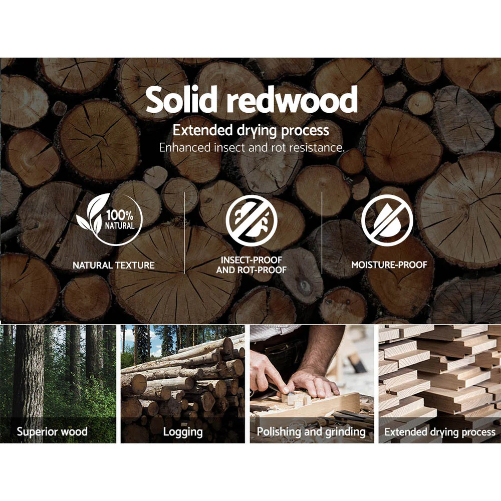 Artiss Wooden Office Chair Leather Seat White - Nurns