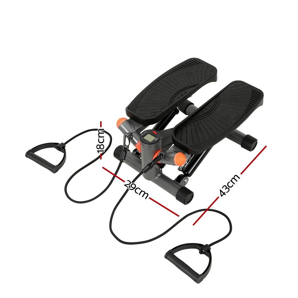 Everfit Mini Stepper with Resistance Rope Aerobic Step Trainer Home Gym 150KG - Nurns