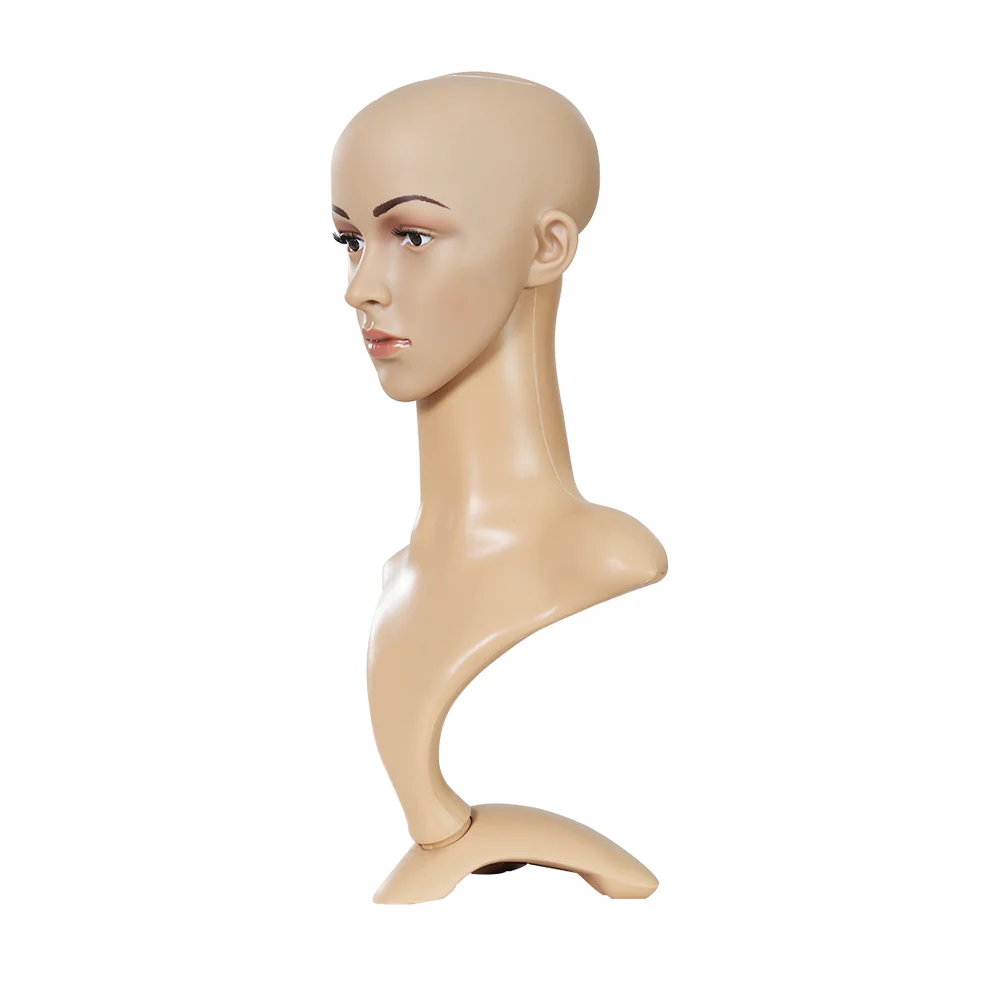 Female Mannequin Head Dummy Model Display Stand - Nurns