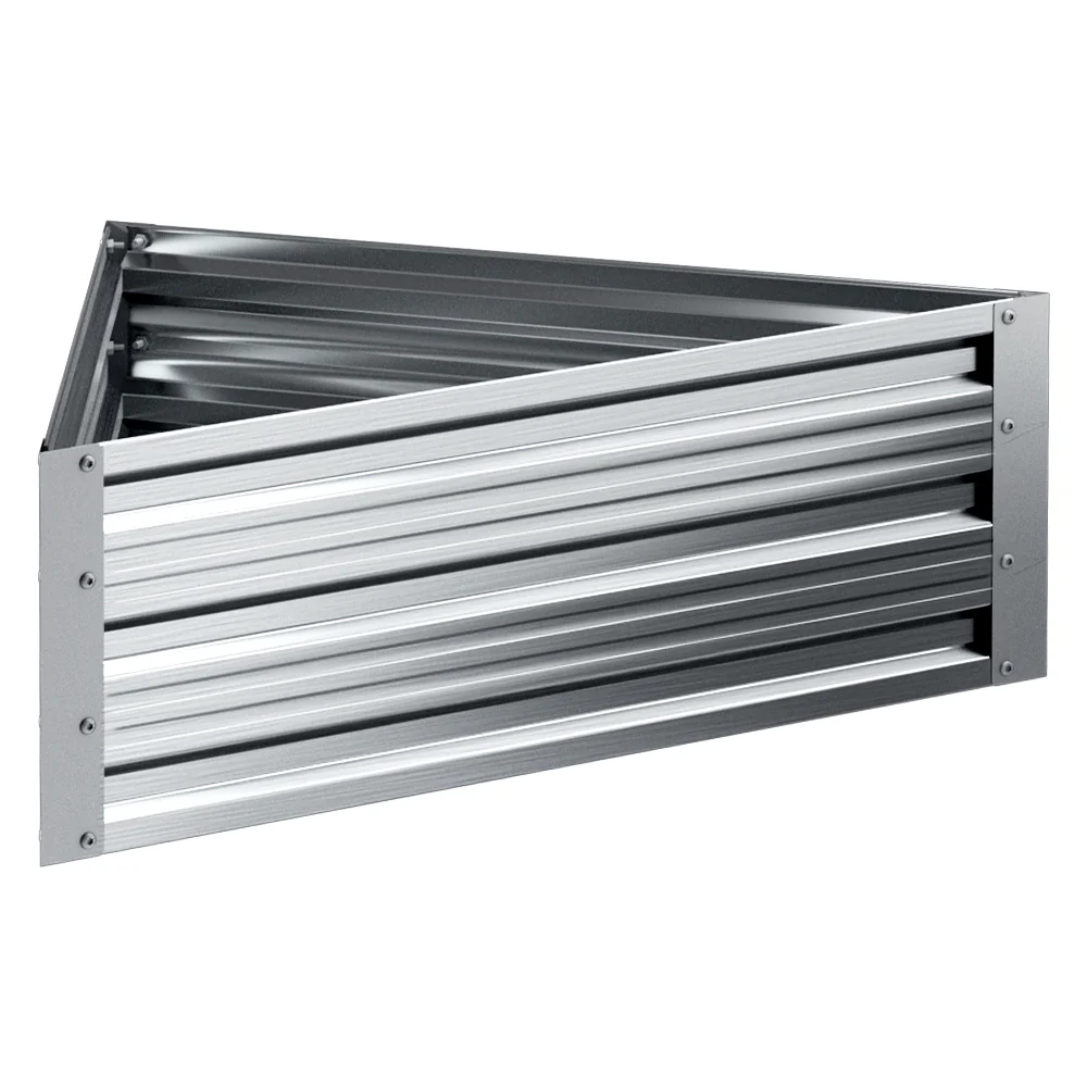 Garden Bed 86x86x30cm Planter Box Raised Container Galvanised Herb - Nurns