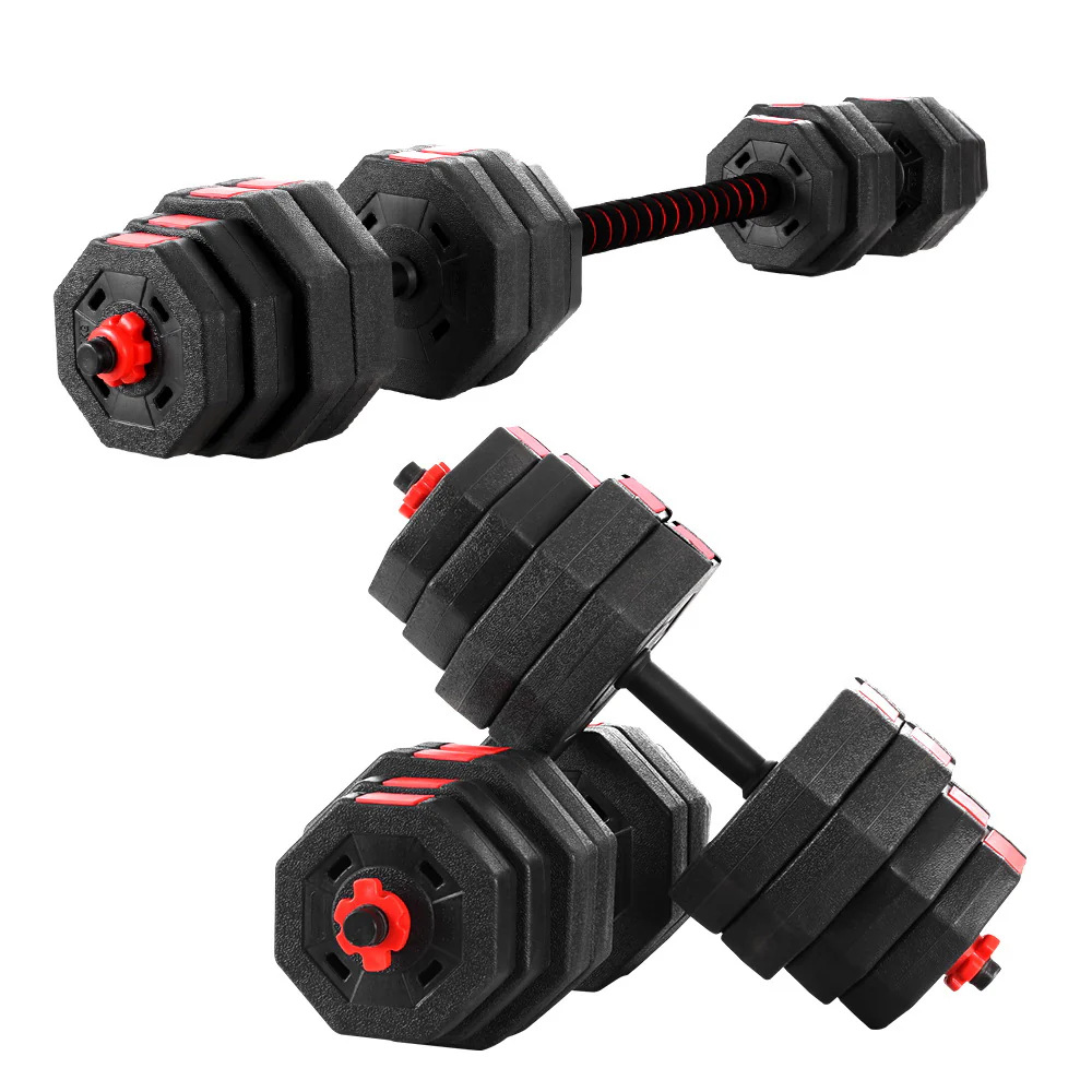 Everfit 40kg Dumbbells Barbell Set Adjustable Dumbbell Weight Lifting - Nurns