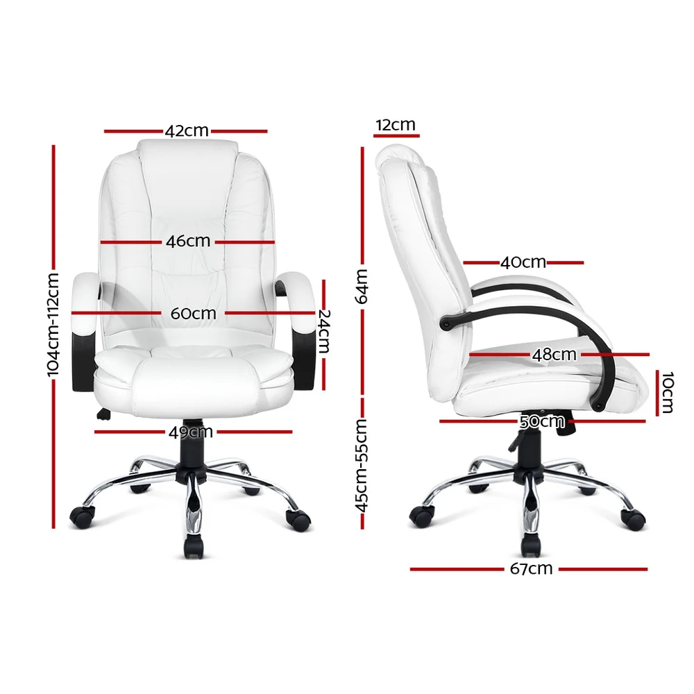 Amaranth Office Desk & Chair Package - White - Nurns