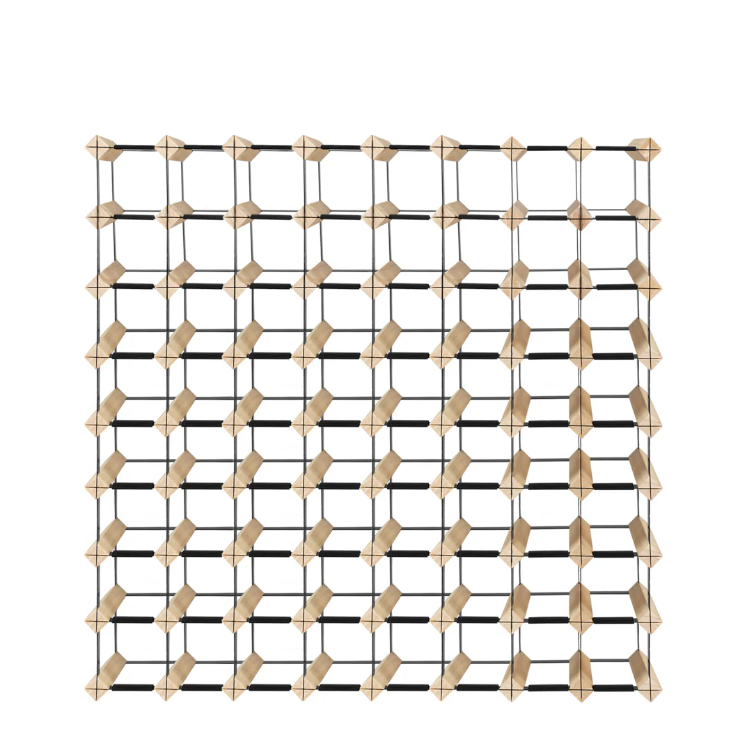 72 Bottle Timber Red Wine Rack Wooden Storage Cellar Display Holder - Nurns