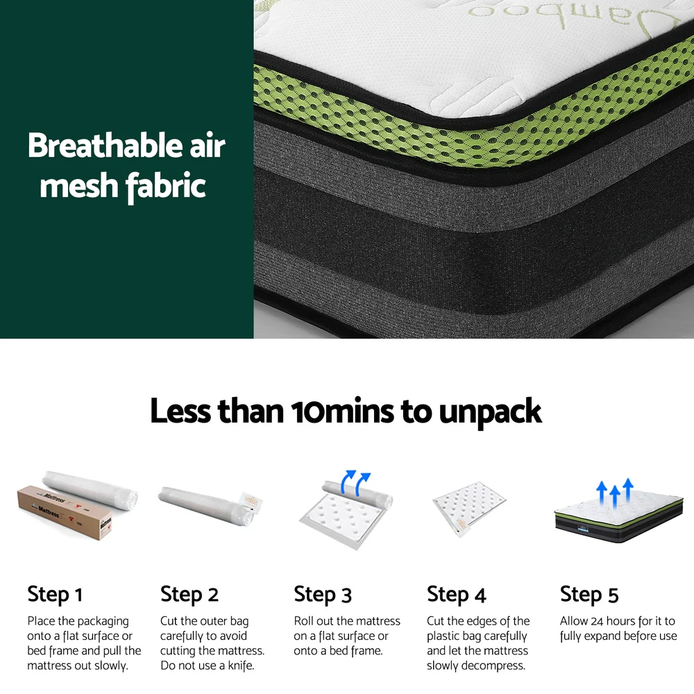 Azura 30cm Cool Gel Foam - King Single - Nurns