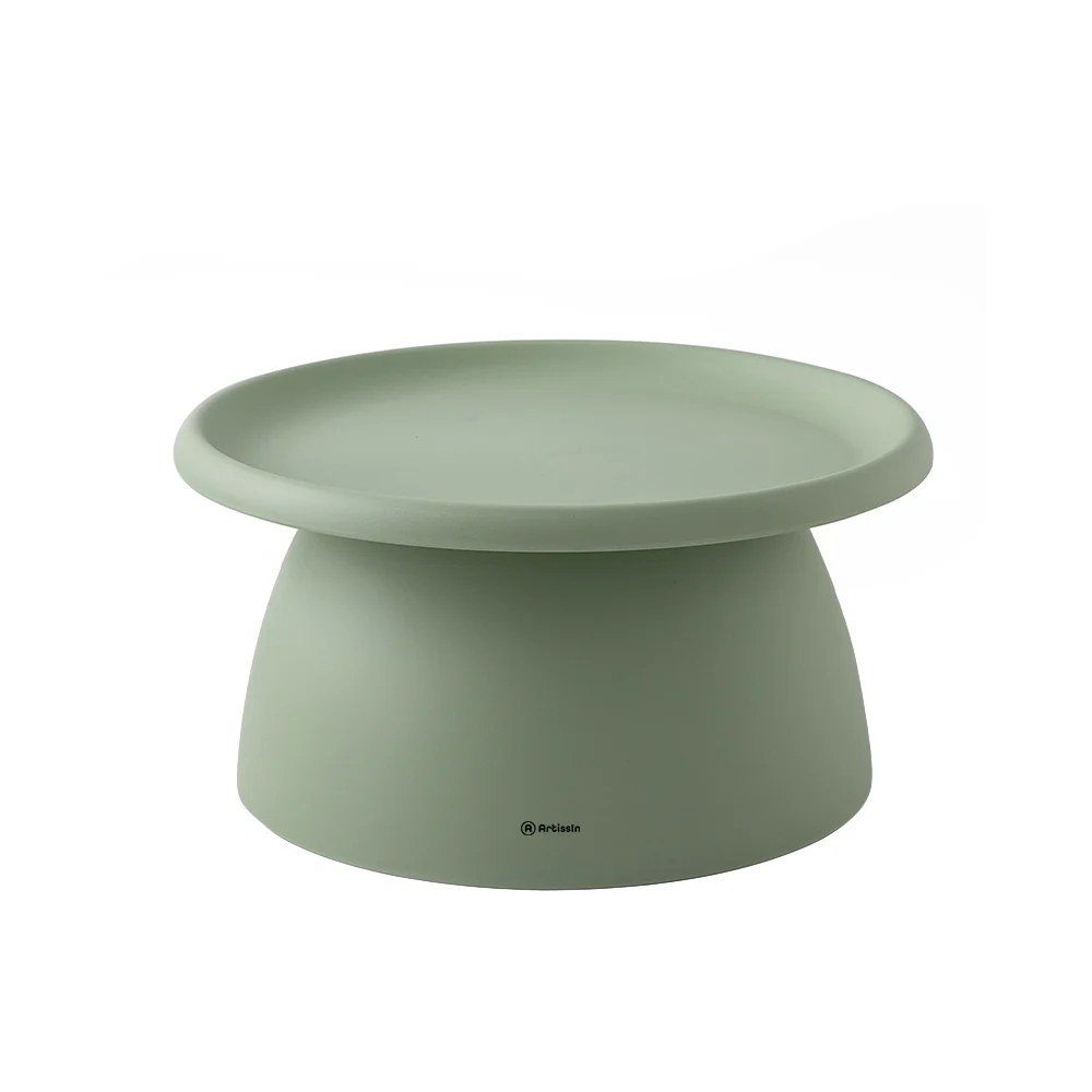 Iliana Coffee Table Round 71cm Plastic - Green - Nurns