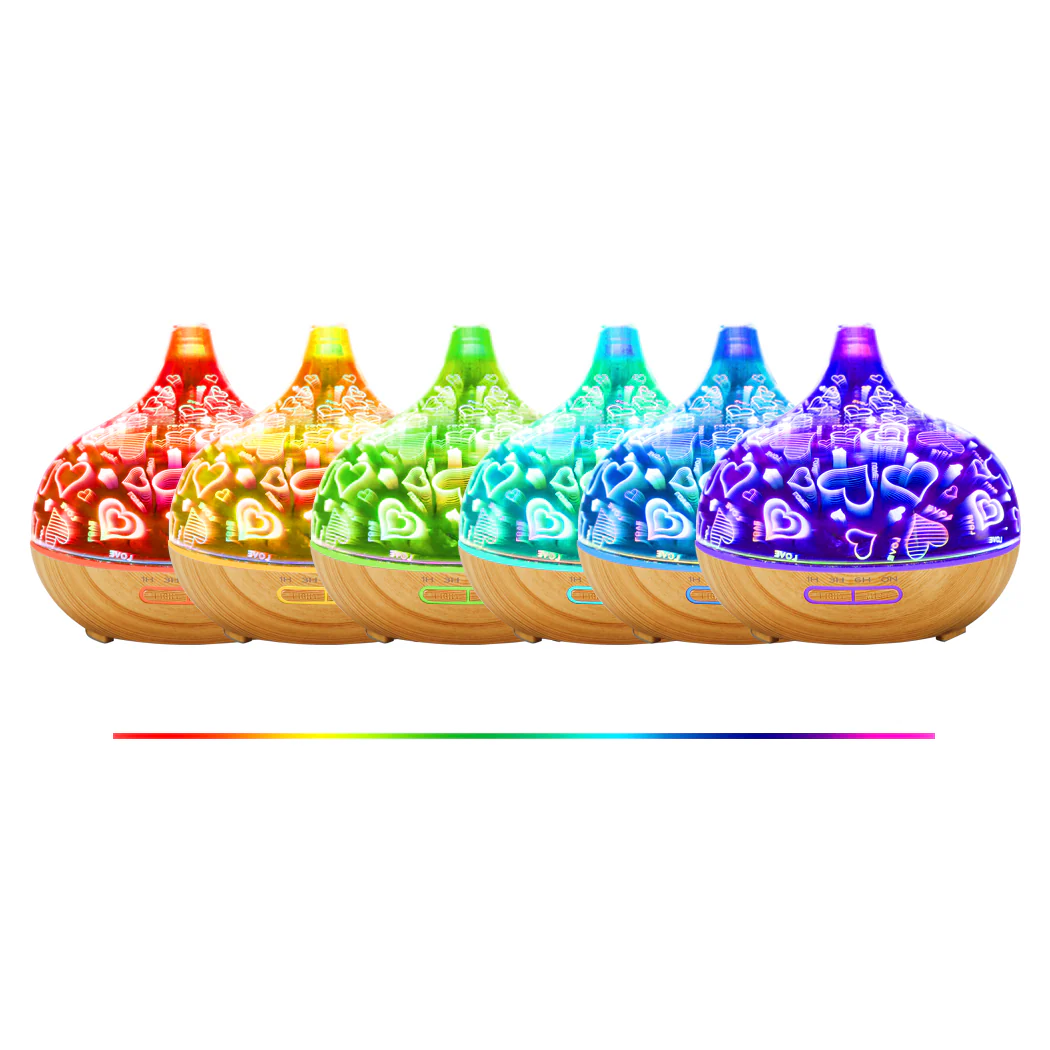 Aroma Diffuser Aromatherapy Ultrasonic Humidifier Essential Oil Purifier Heart - Nurns