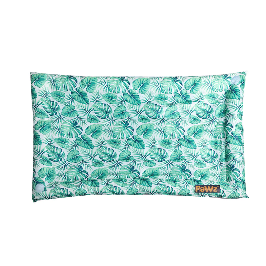 MEDIUM Dog Beds Pet Cool Gel Mat Bolster - Green - Nurns