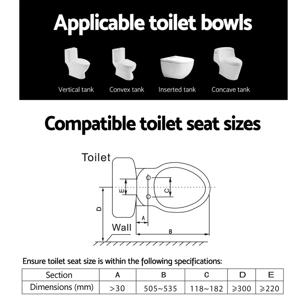 Bidet Electric Toilet Seat Cover Knob Control - White - Nurns
