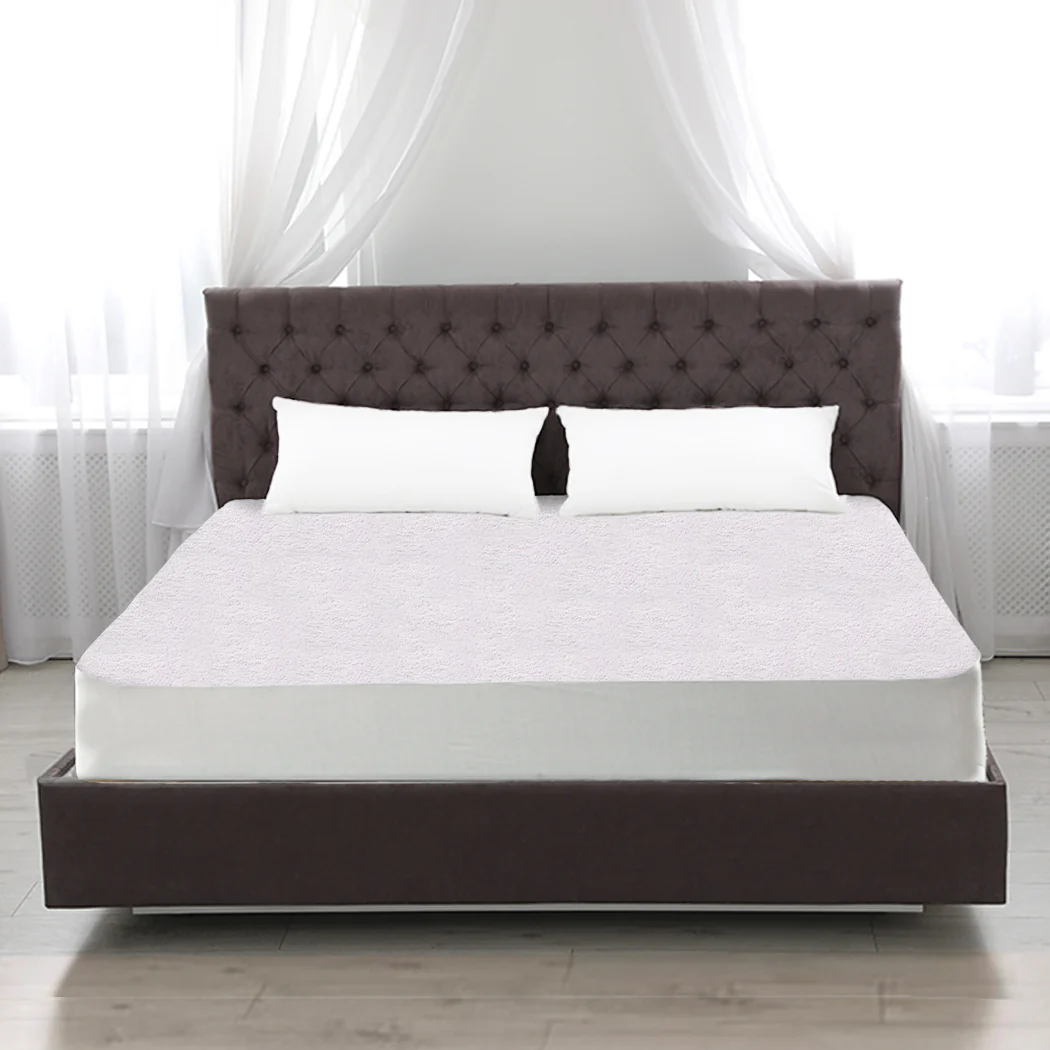 King DreamZ Terry Cotton Fully Fitted Waterproof Mattress Protector - Nurns