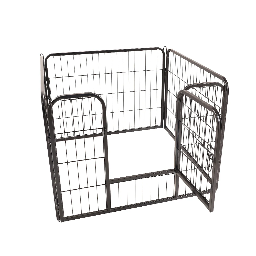 Dog Playpen Pet Playpen 8 Panel Puppy Exercise Cage Enclosure Fence 80x60cm - Nurns