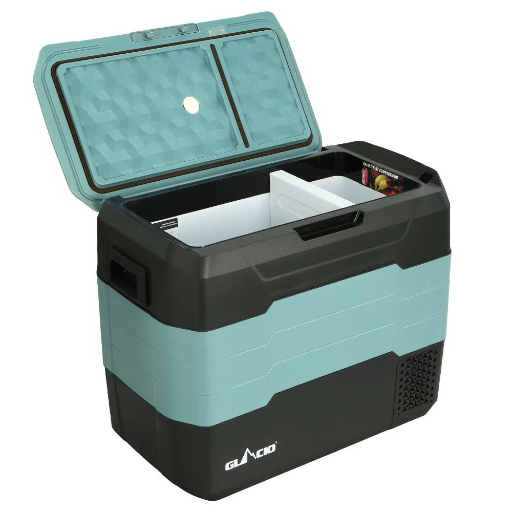 Glacio 50L Portable Fridge Freezer Fridges Cooler Camping 12V/24V/240V Caravan - Nurns