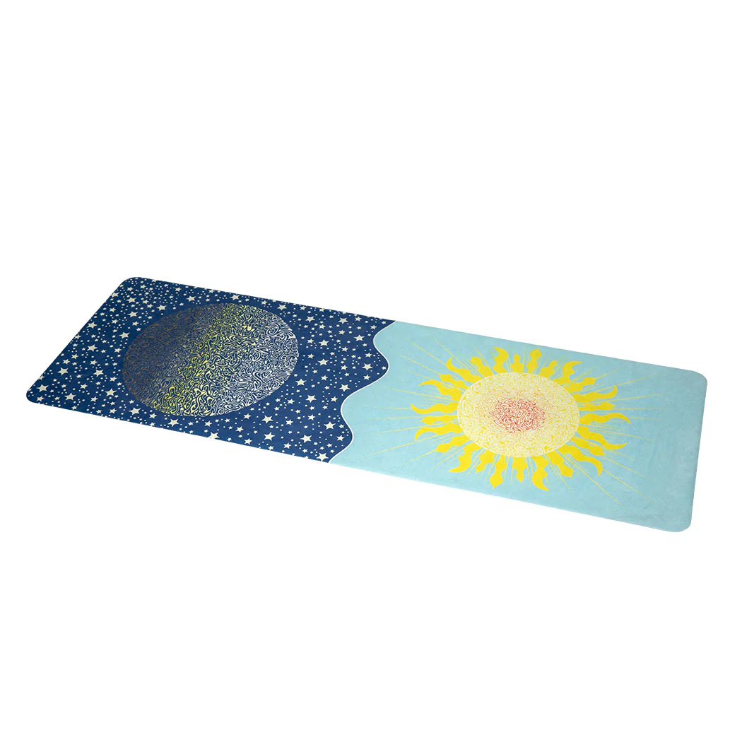 Centra Yoga Mat Foldable Non-Slip Exercise Blue - Nurns