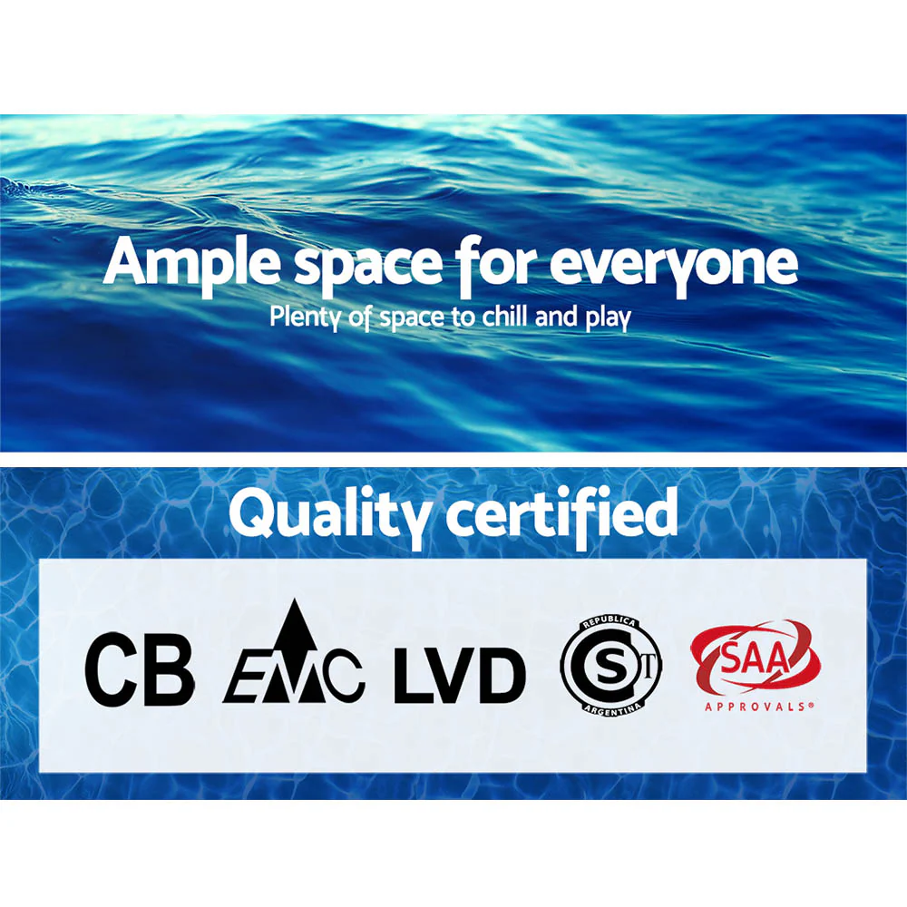 Bestway Swimming Pool 366x76cm Steel Frame Round Above Ground Pools 6473L with Filter Pump - Nurns