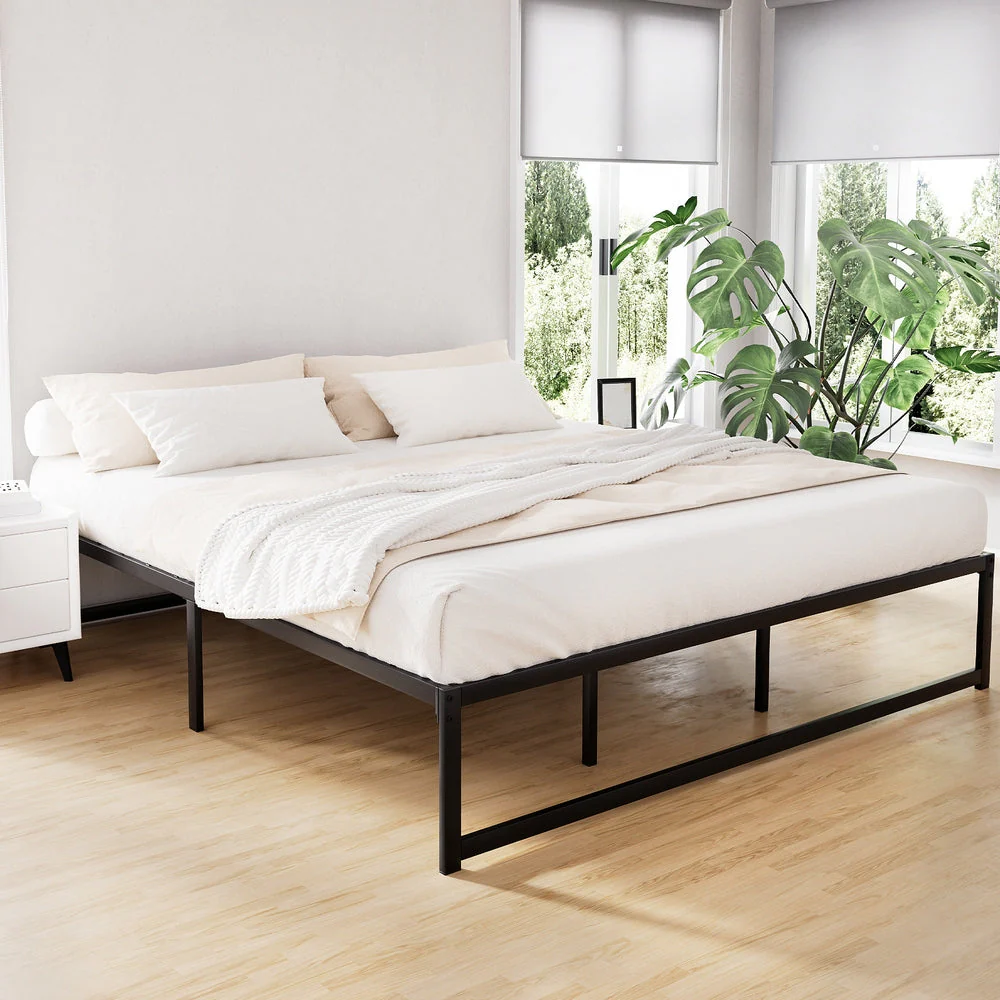 Prehnite Bed & Mattress Package with 32cm - Black King - Nurns