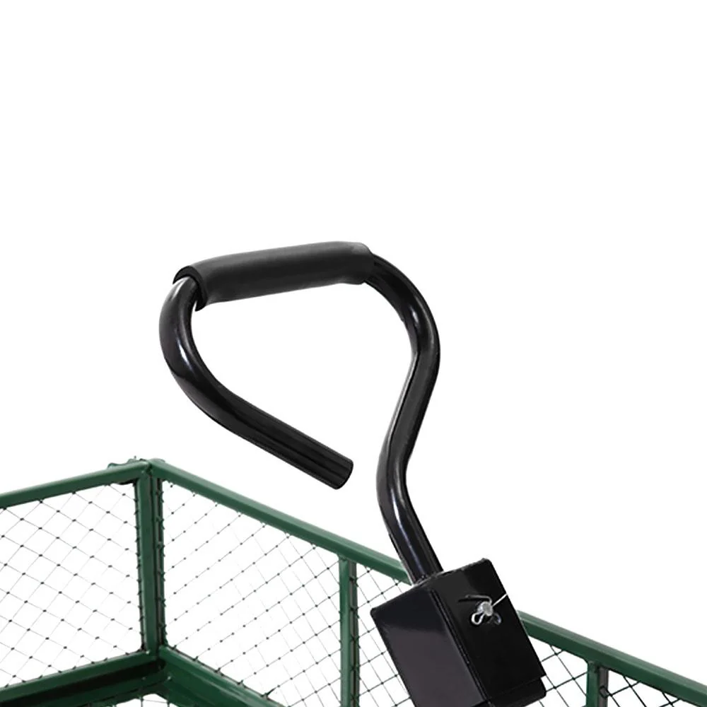 Mesh Garden Steel Cart - Green - Nurns