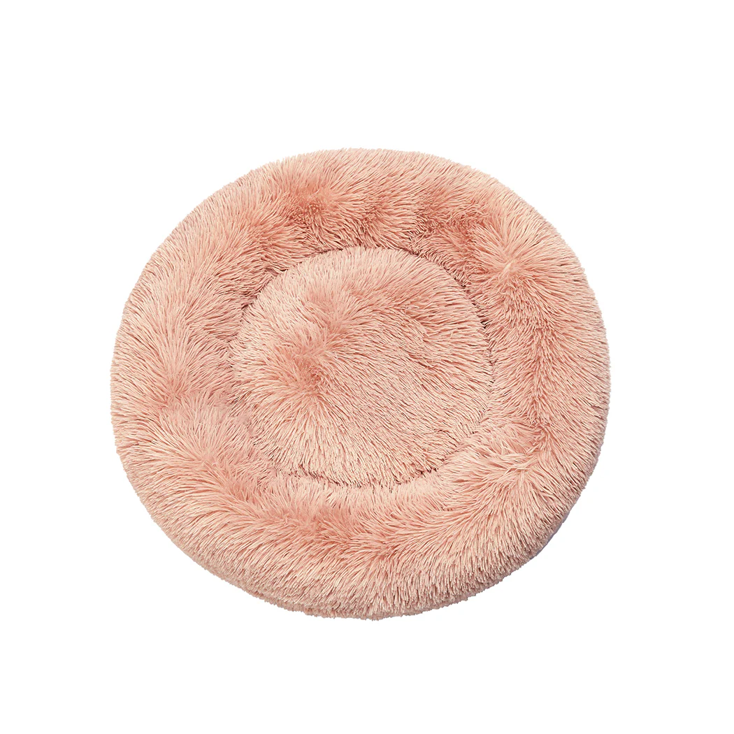 MEDIUM Dog Beds Pet Nest Calming Donut - Pink - Nurns