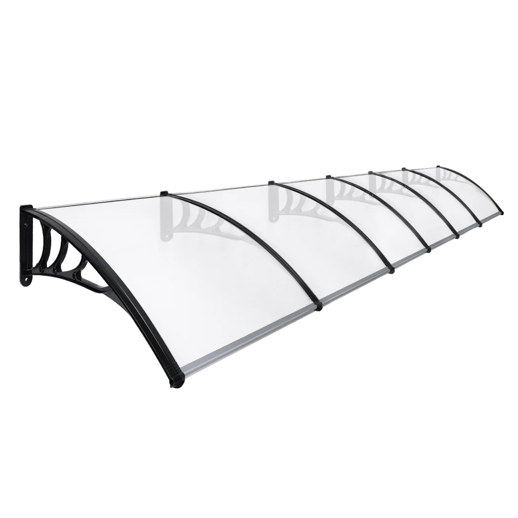 Mountview Window Door Awning Outdoor 1M x 6M Transparent 1x6M - Nurns