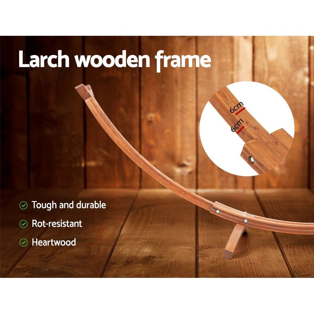 Hammock Bed Outdoor Camping Timber Hammock Wooden Stand - Nurns