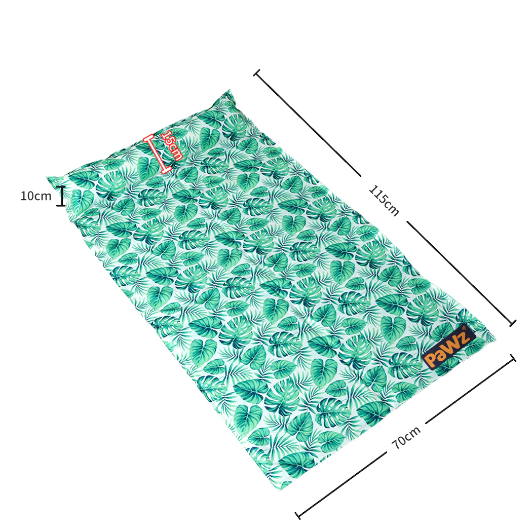 LARGE Dog Beds Pet Cooling Mat Gel Non-Toxic - Green - Nurns