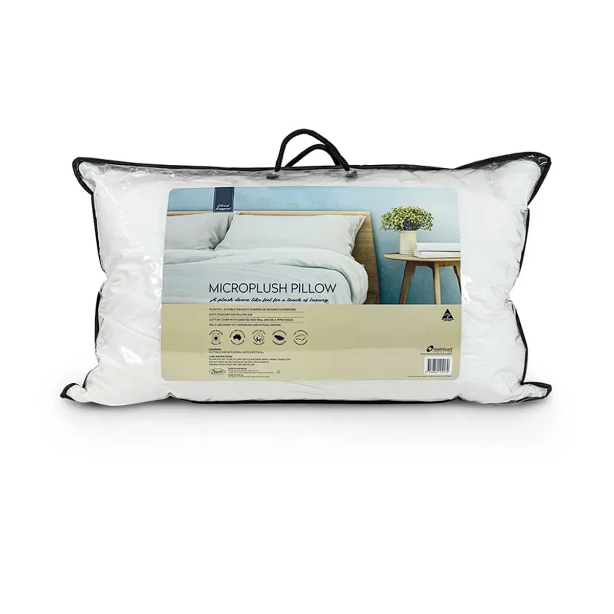 Cloud Support Microplush Standard Pillow - White - Nurns
