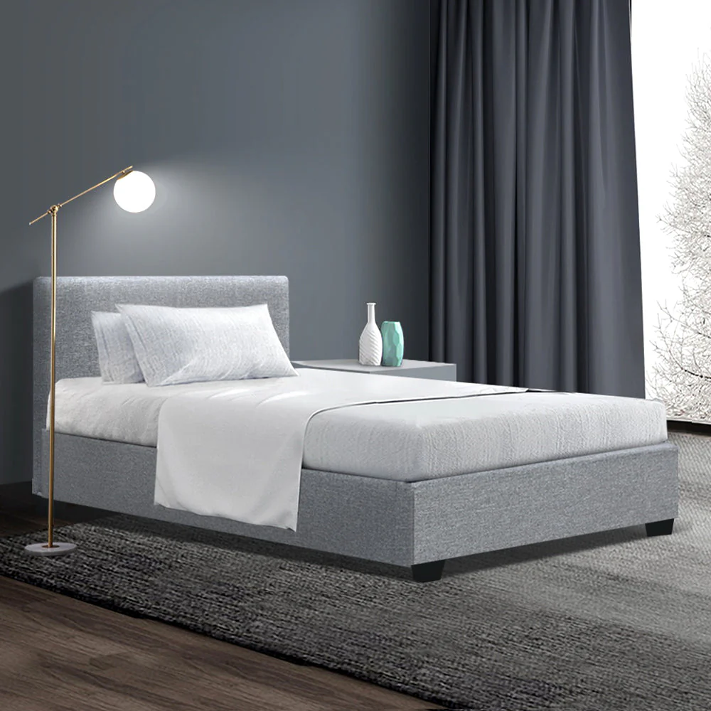 Ruby Bed & Mattress Package - Grey King Single - Nurns