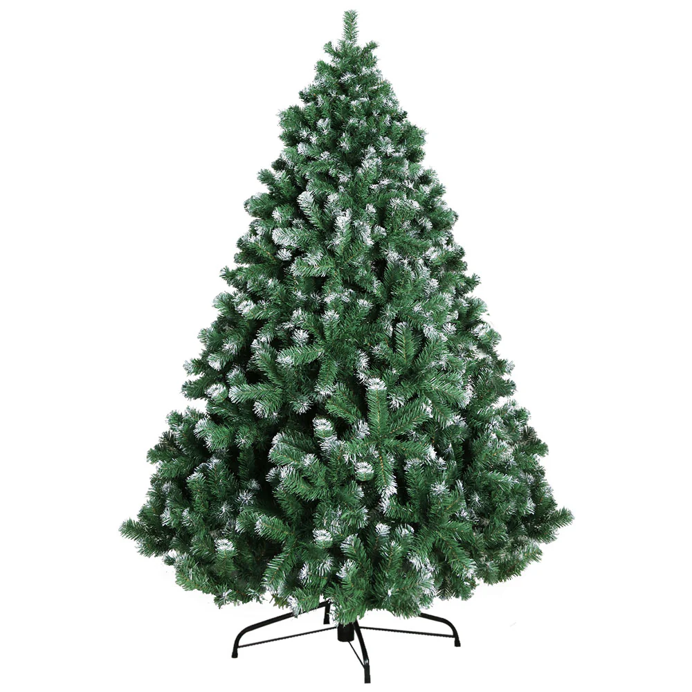 7ft 2.1m 1250 Tips Christmas Tree xmas Trees Decorations Snowy - Nurns