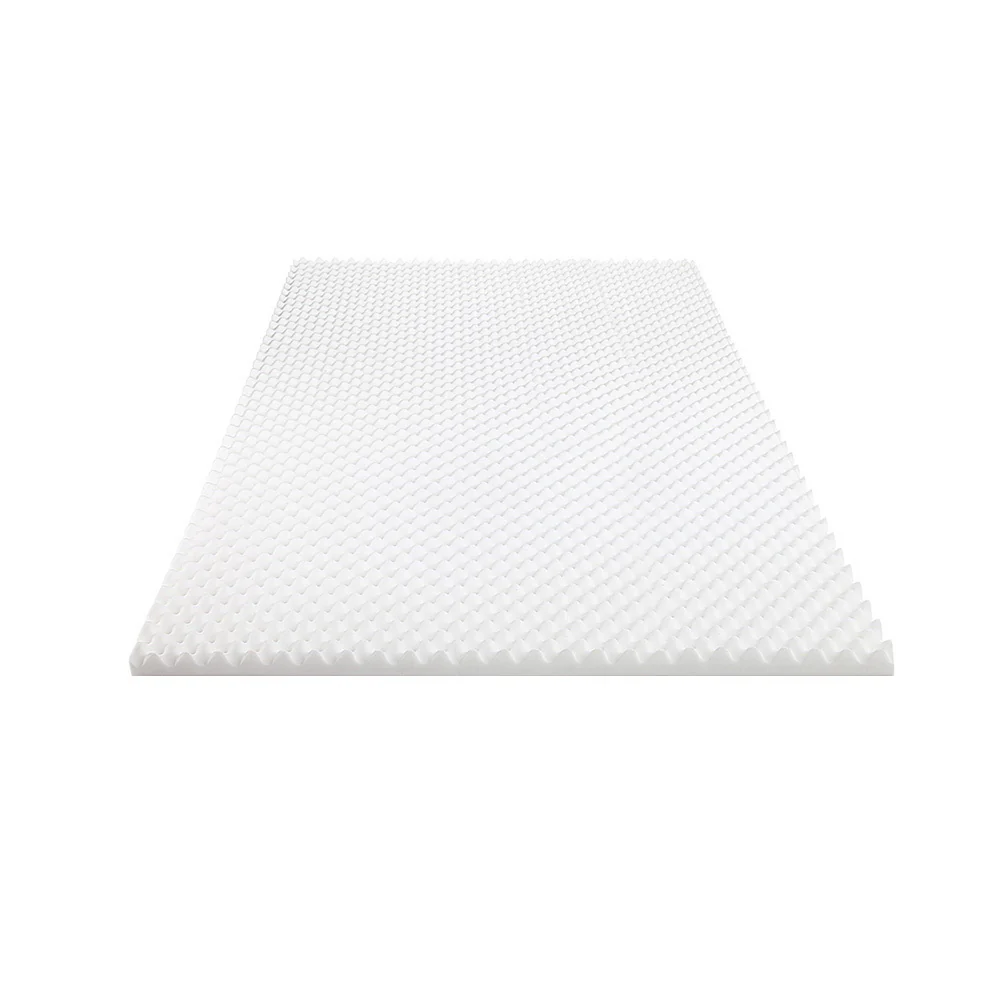 Double Giselle Bedding Foam Mattress Topper Egg Crate 5cm - Nurns