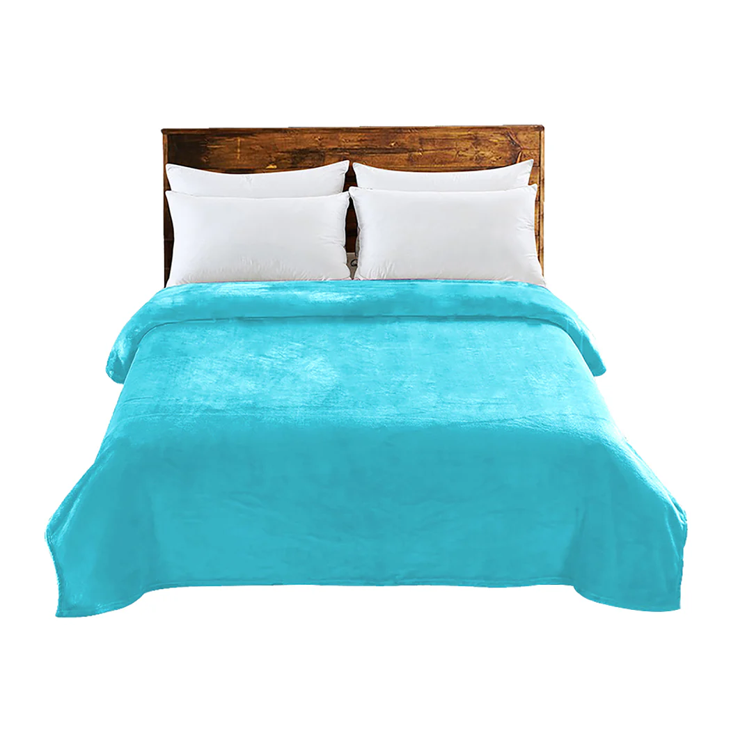 Waylon Throw Ultra-Soft Blanket 320gsm 220x160cm Warm - Teal - Nurns
