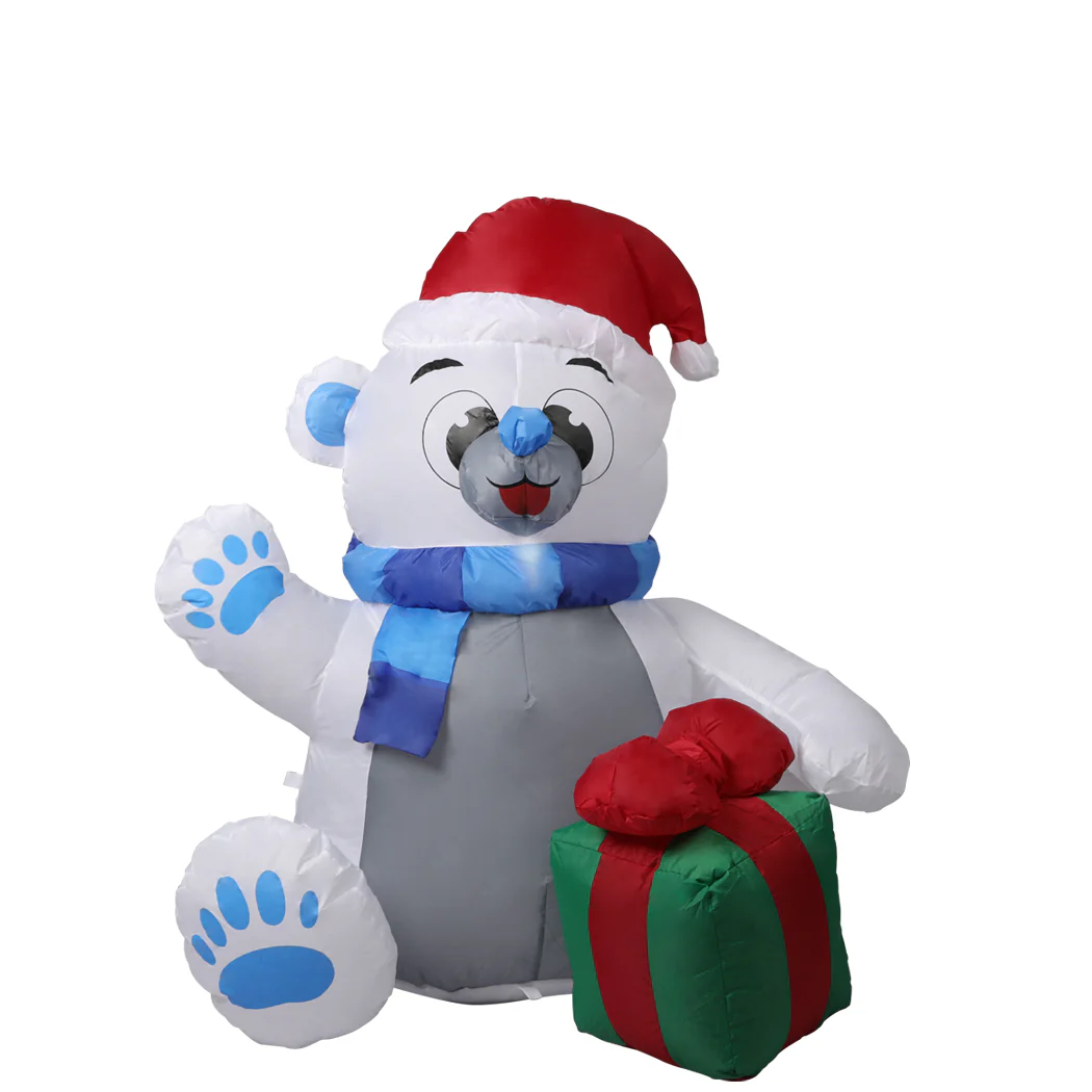 Polar Bear Christmas Inflatable Xmas Decorations - 1.2M - Nurns