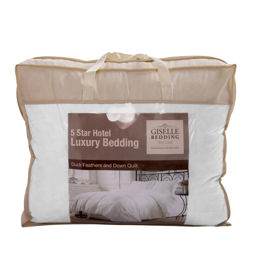 King Giselle Bedding 500GSM Duck Down Feather Quilt - Nurns