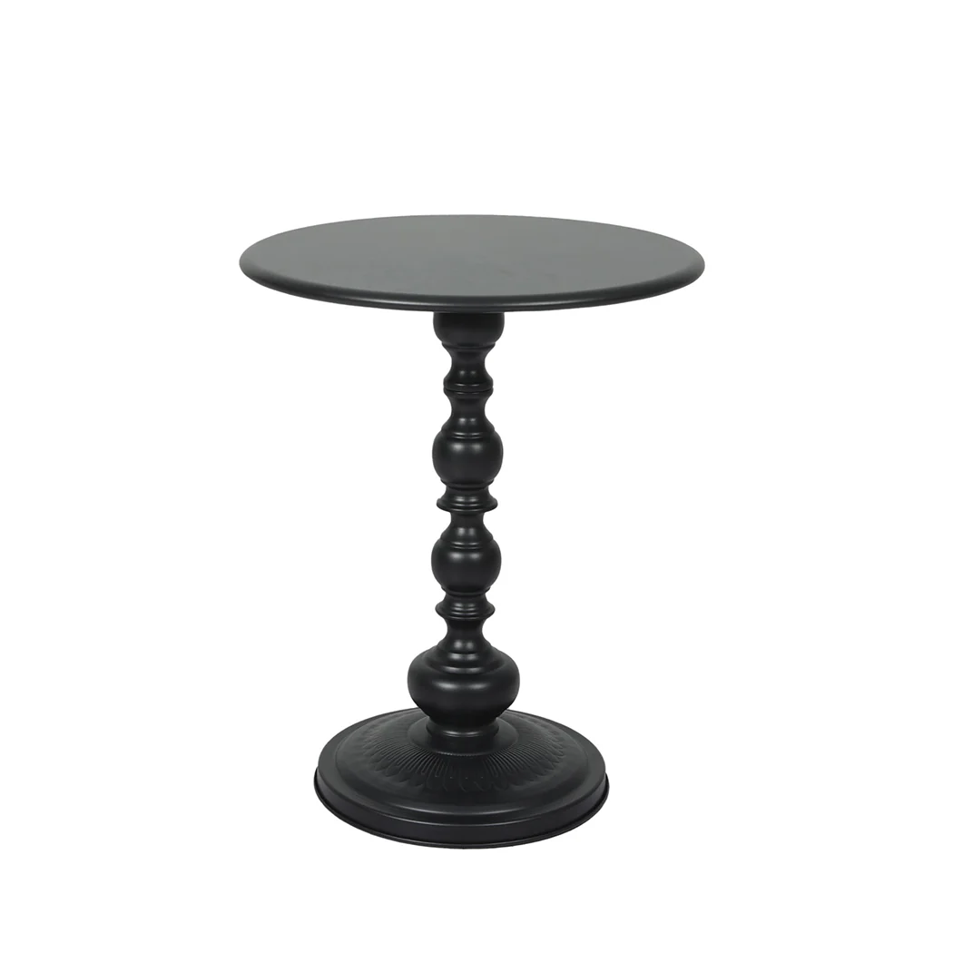 Ignatia Side Table Vintage End Round - Black - Nurns