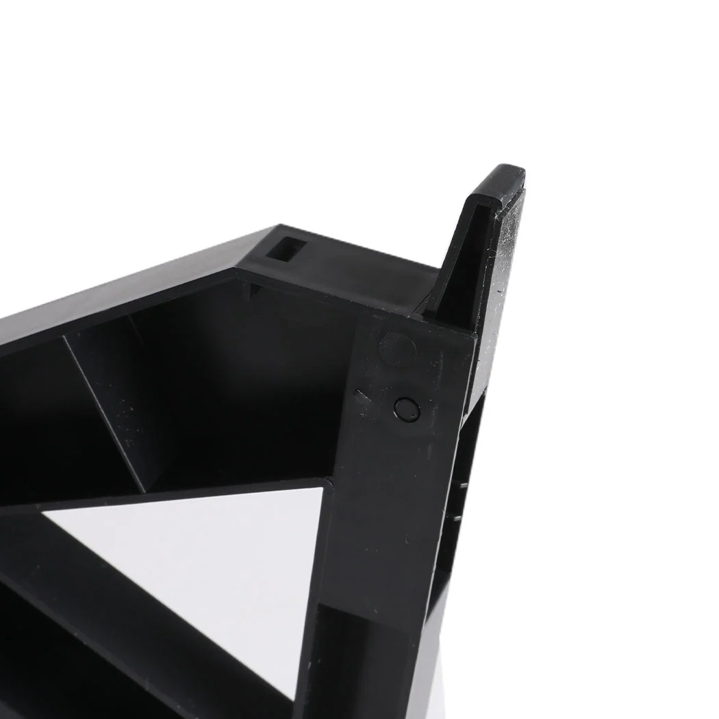 Elevated Pet Feeder Food Water Double Bowl Adjustable Height Raised Stand - Black - Nurns