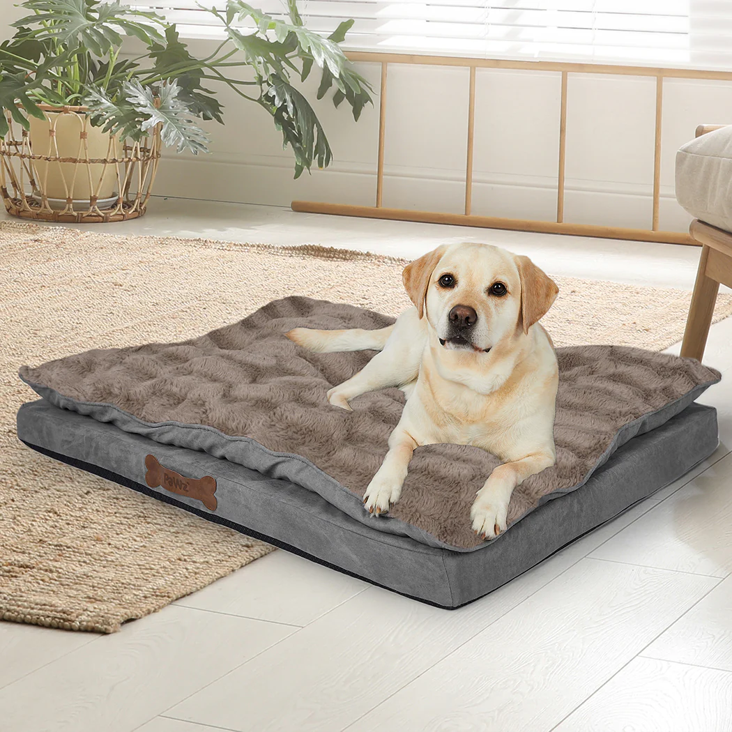 SMALL Dog Beds Calming Pet Removable - Khaki - Nurns