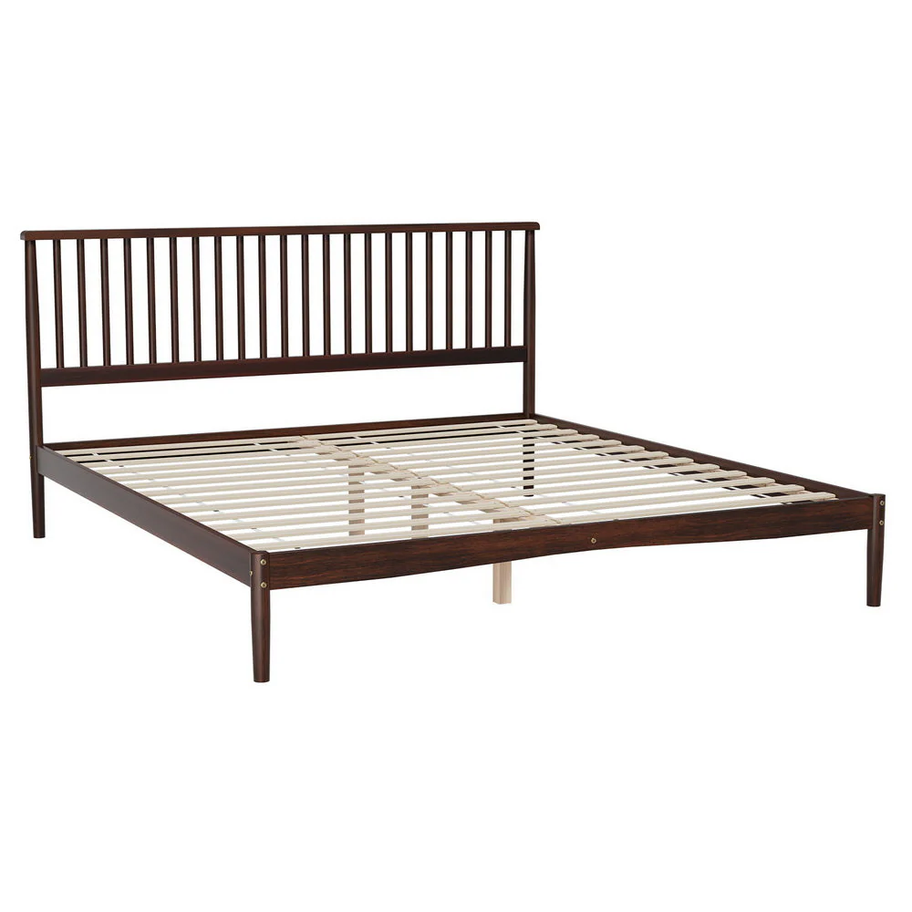 Carnelian Bed & Mattress Package with 32cm Mattress - Walnut King - Nurns