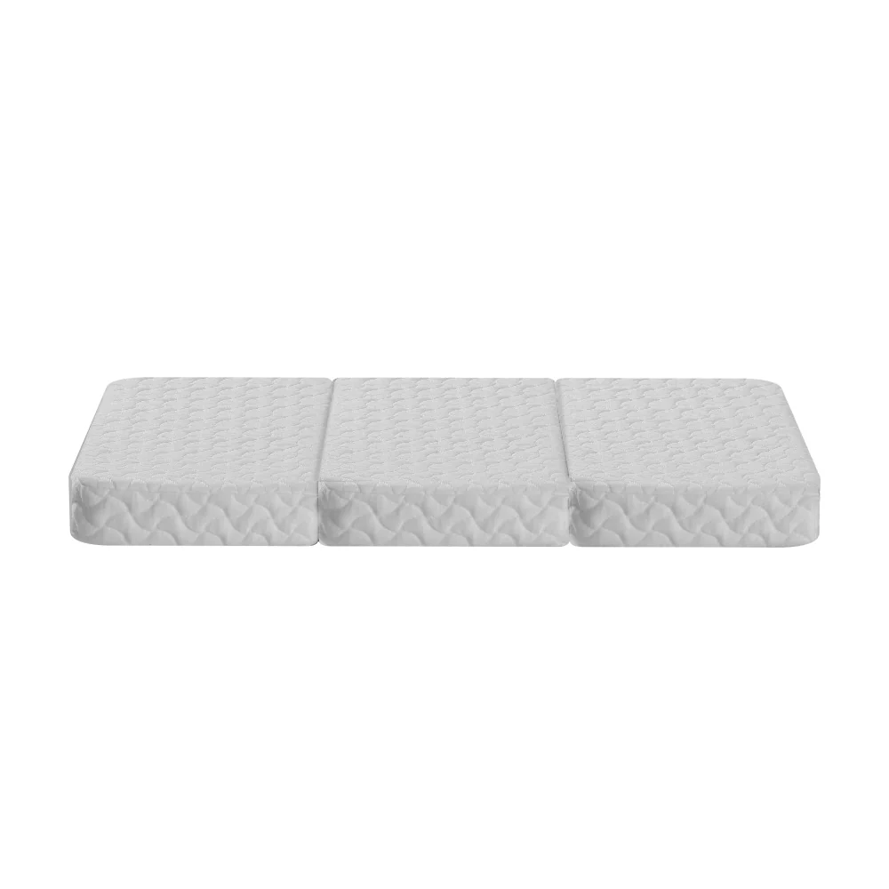 Aubrey 8cm Foldable Mattress Portacot Foam Mattresses Travel Cot Baby Bamboo Cover - Cot - Nurns