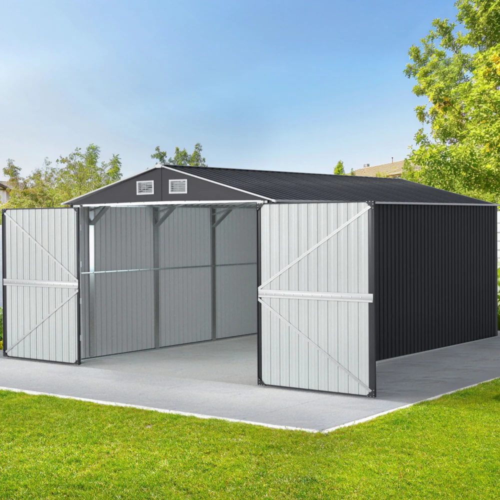 Giantz Garden Shed Sheds Outdoor Storage 3x5.38M Tool Workshop House Shelter - Nurns