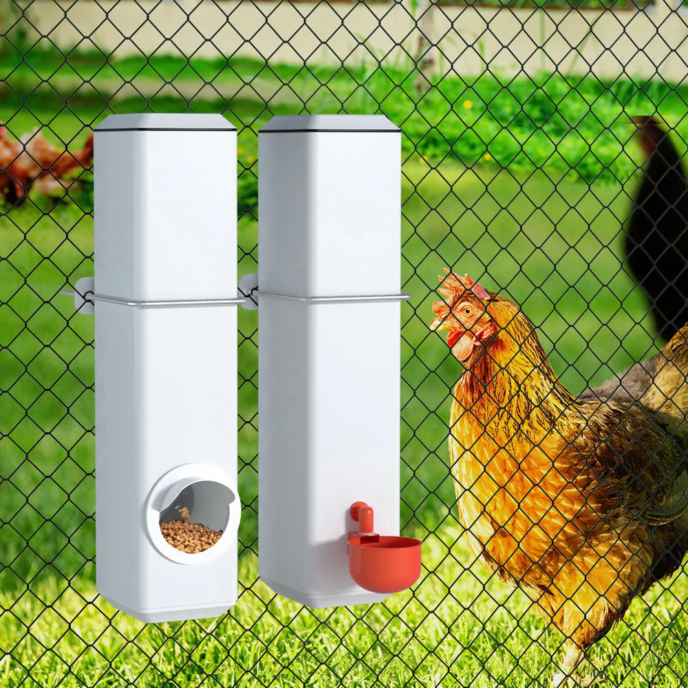 Chicken Feeder 4L Water Dispenser Automatic Waterer - Nurns