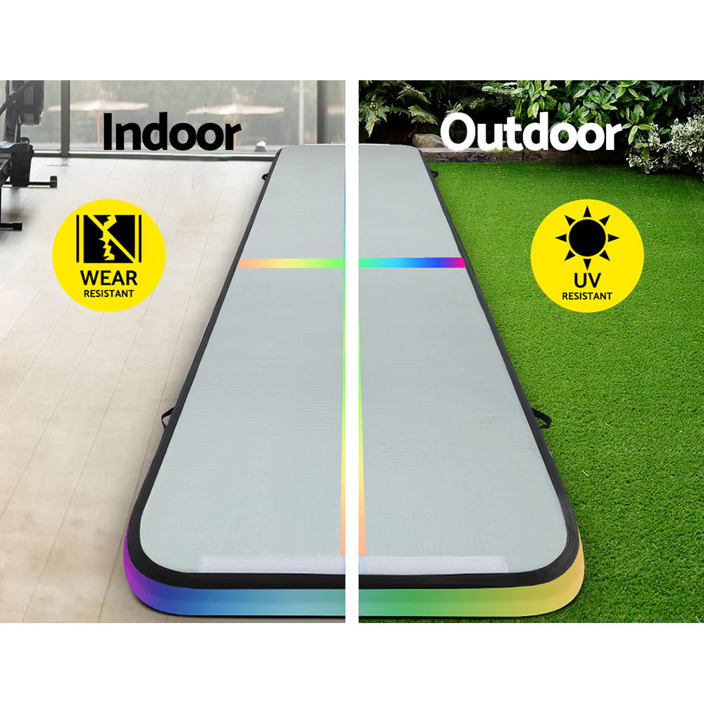 Everfit 5X1M Air Track Inflatable Tumbling Mat Gymnastics Yoga Mat - Nurns