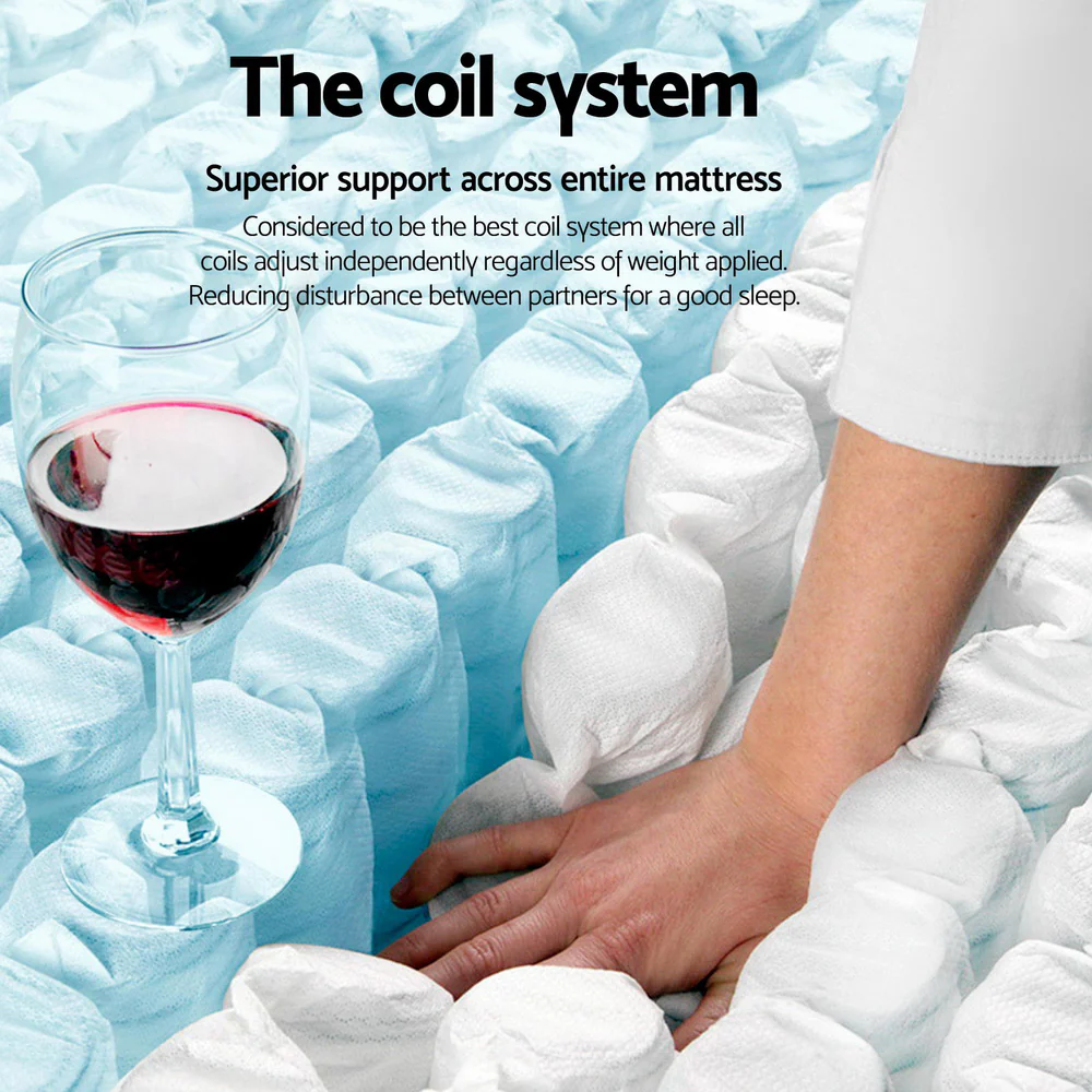 Panama 31cm Thick Euro Top Pocket Spring Mattress - Queen - Nurns