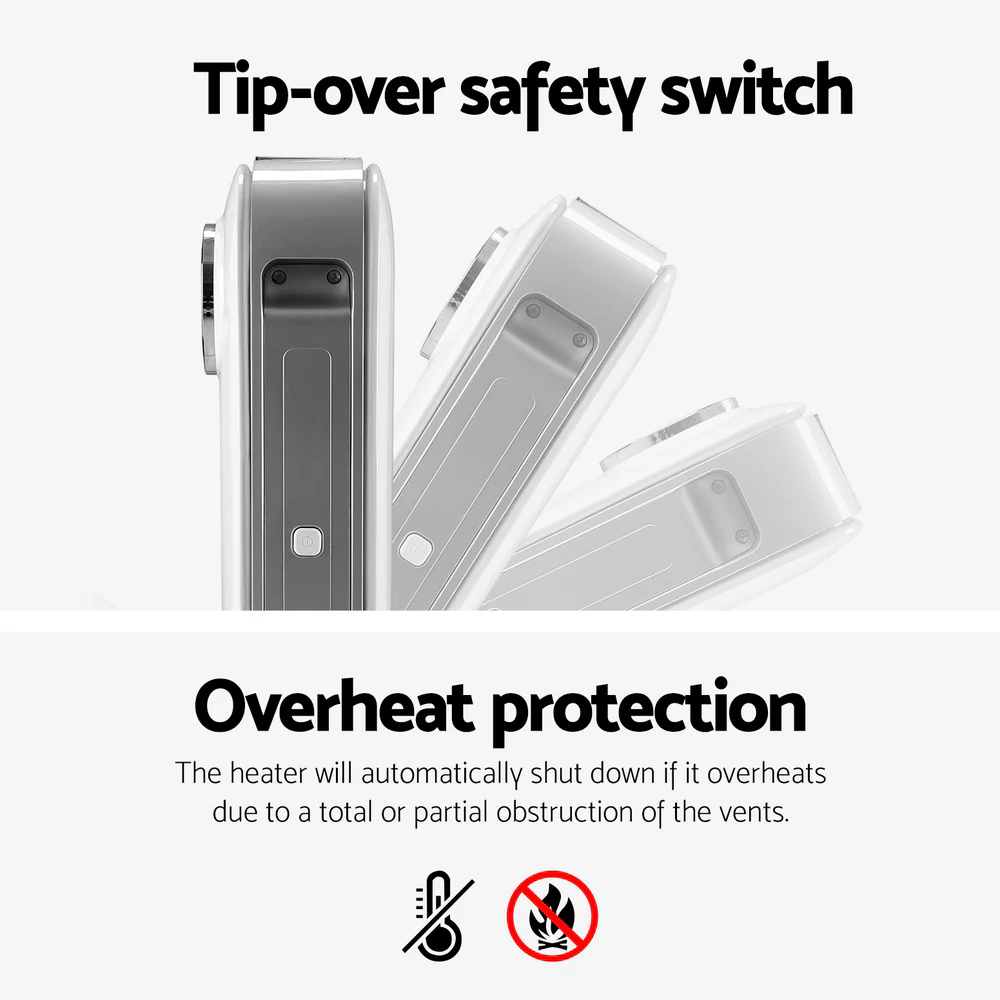 Electric Convection Heater Panel White 2000W - White - Nurns