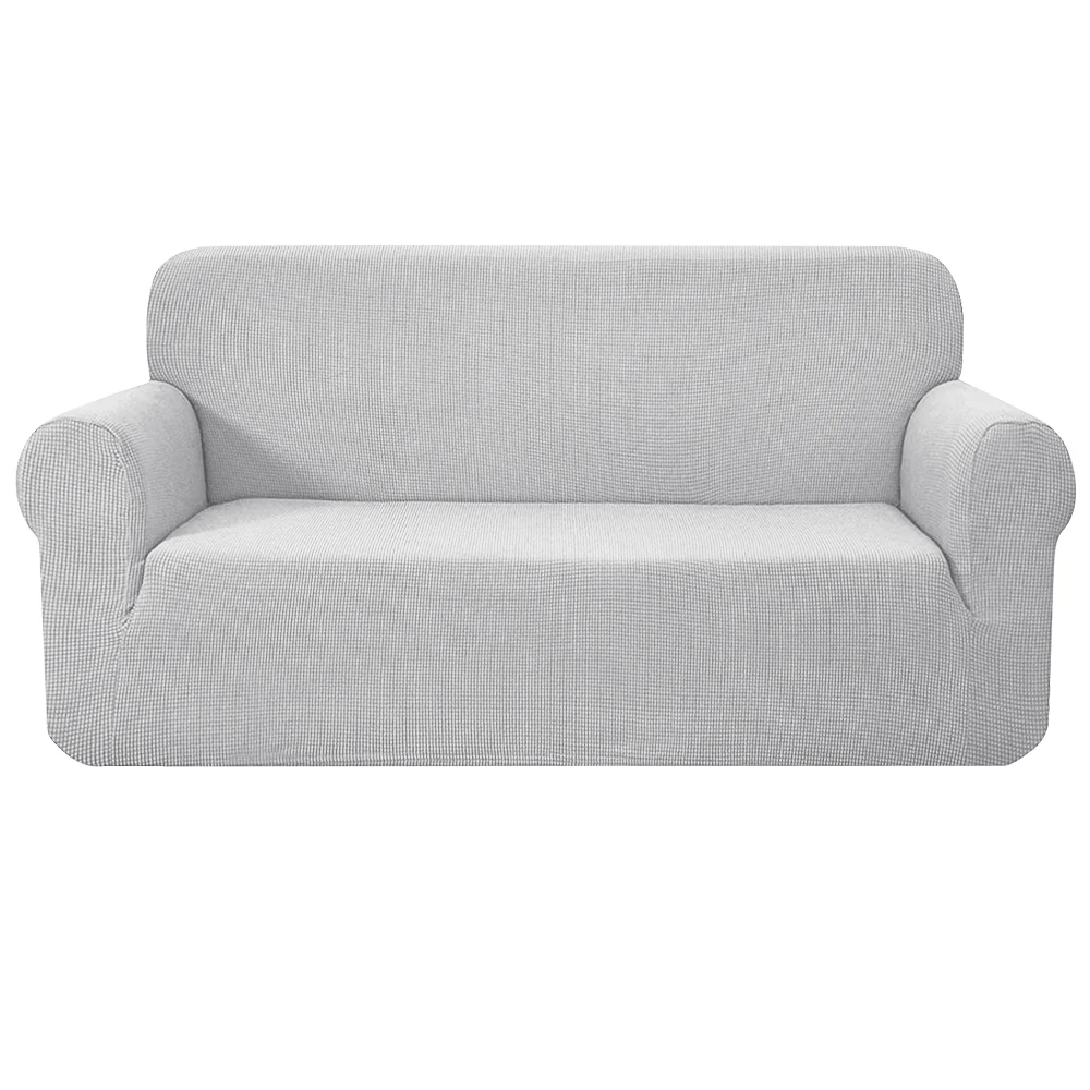 High Stretch Sofa Cover Couch Lounge Protector Slipcovers 3 Seater Grey - Nurns