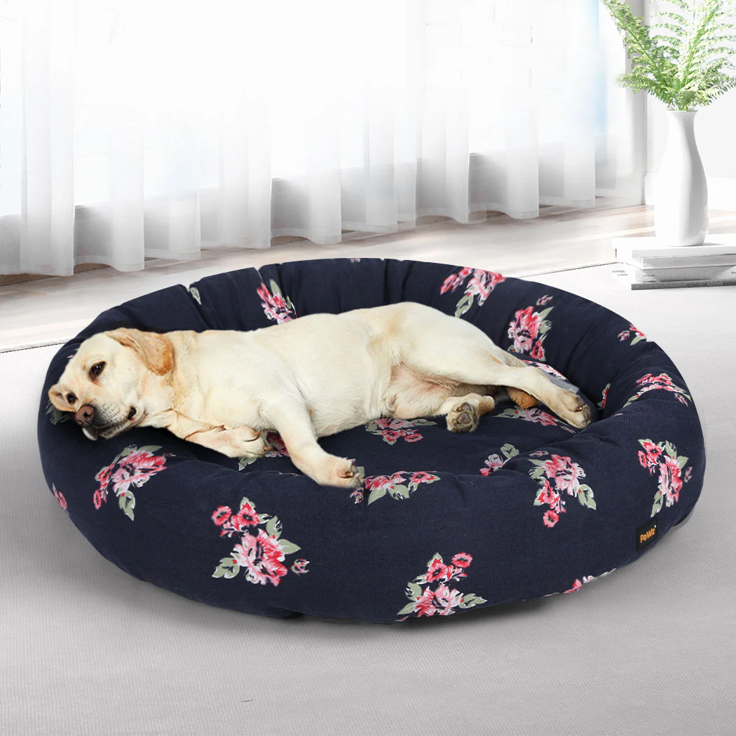 XXLarge Dog Beds Washable Calming Pet Bedding - Navy - Nurns