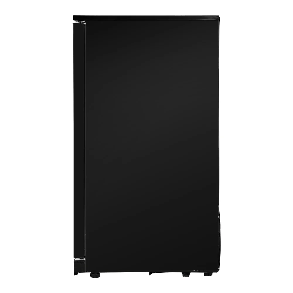Devanti 198L Bar Fridge Dual Glass Door with Light Black - Nurns