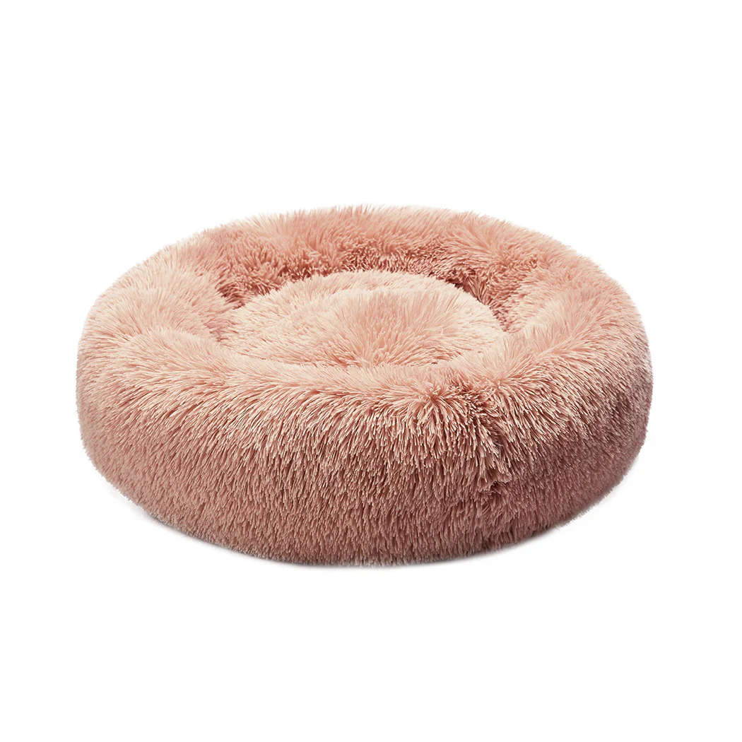 XLarge Dog Beds Pet Nest Calming Donut - Pink - Nurns