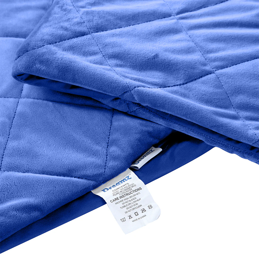 Winston Weighted Soft Blanket 7KG Anti-Anxiety Gravity - Royal Blue - Nurns